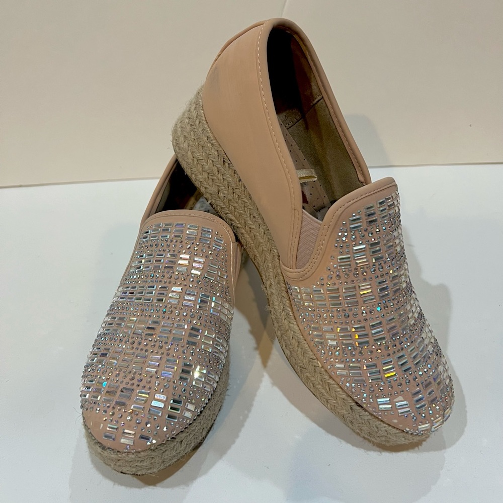 Bling peach wedges